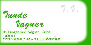 tunde vagner business card